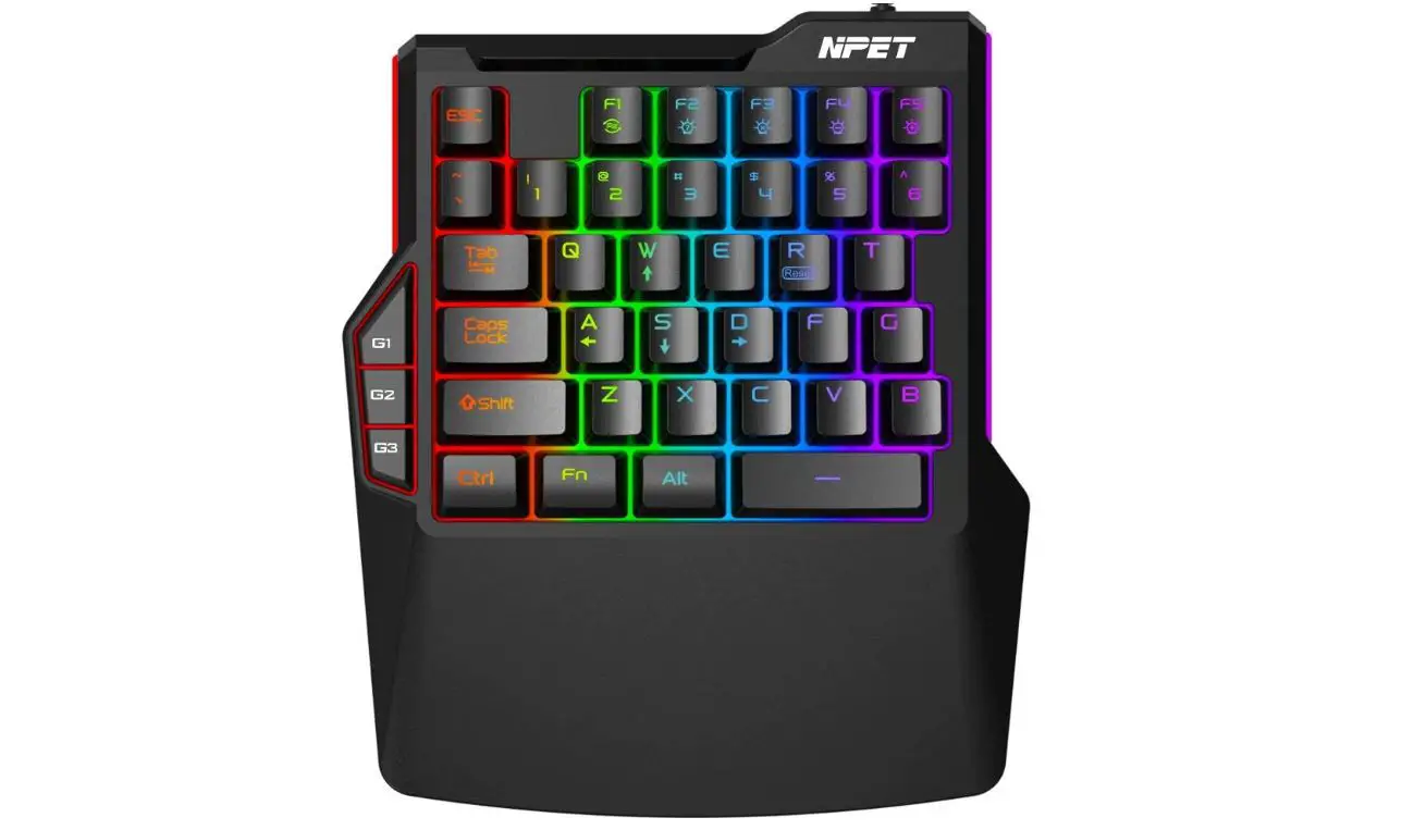 NPET T20 One Handed Gaming Keyboard