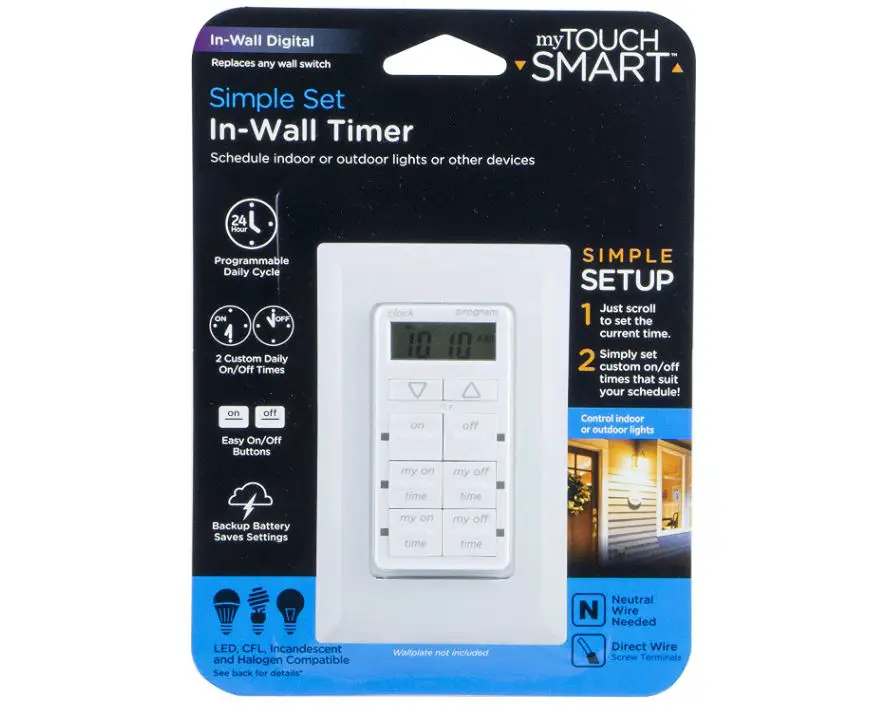 myTouchSmart In-wall digital light switch timer